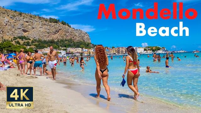 Там ще бъдем ние Mondello Beach Palermo Sicily Italy 🇮🇹 4K Walking Tour 2022