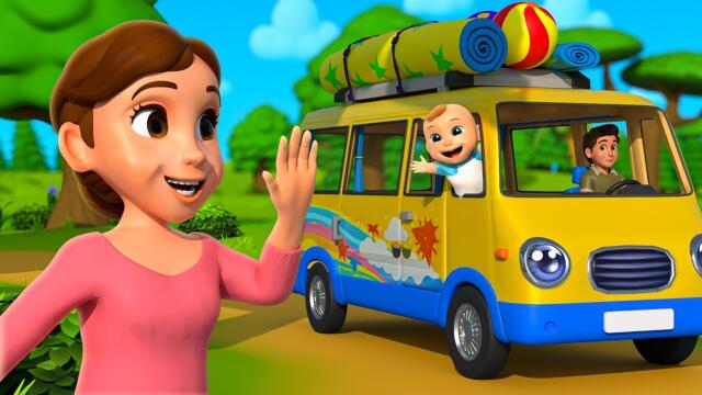 Playtime with Coco & Baby Animals on the Kids Bus | Wheels on the Bus Nursery Songs & Musical Rhymes