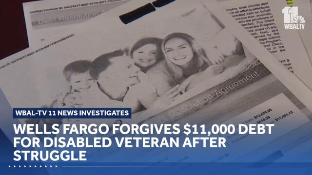 Wells Fargo forgives $11,000 debt for disabled veteran after family’s struggle