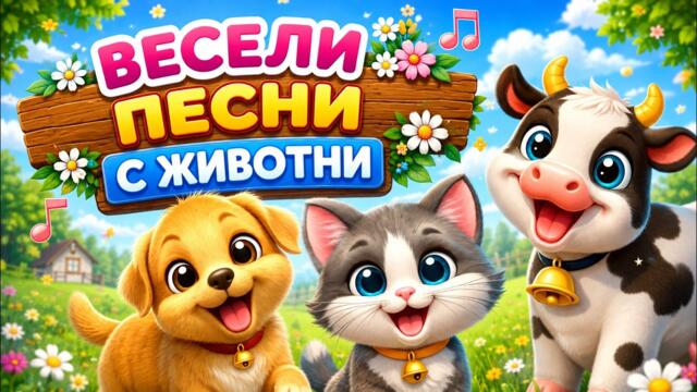 Весели Песни с Животни за Деца