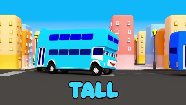 Wheels on the Bus 🚌 | Big vs Small, Long vs Short & Tall vs Tiny | Pilli Go Nursery Rhymes