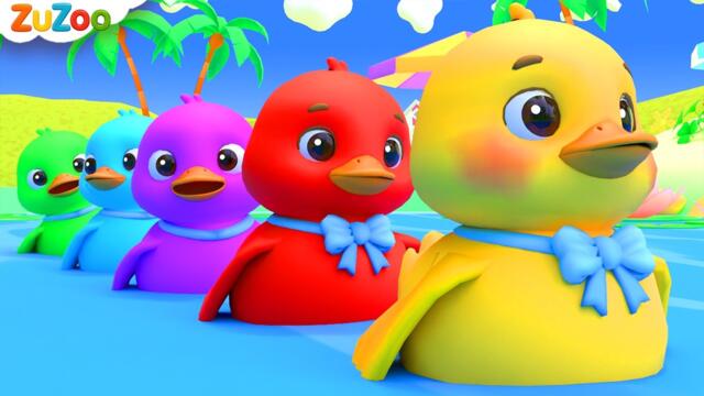 Five Little Ducks + More Animals | Kids Songs | ZuZoo Nursery Rhymes & Kids Songs