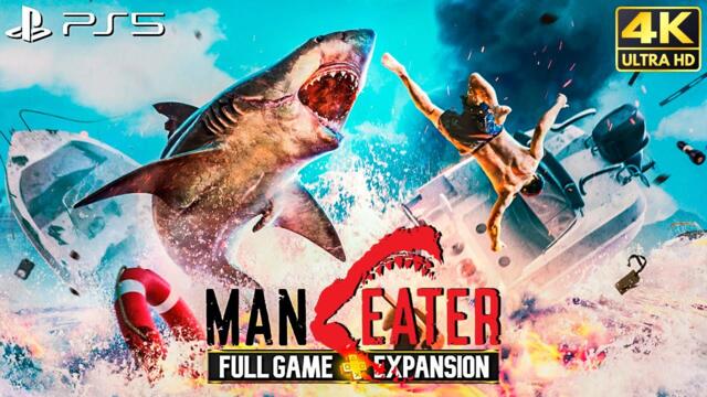 Maneater - Full Game Walkthrough (Including DLC) 4K 60FPS