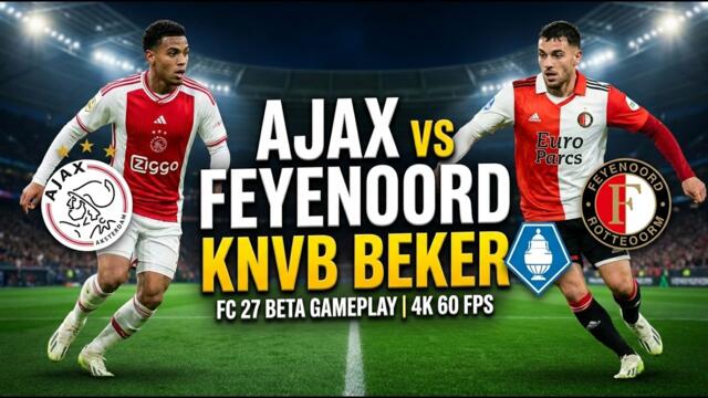 FC 27 Beta Gameplay | Ajax vs Feyenoord | KNVB Beker | 4K | Early Fotage |60 FPS