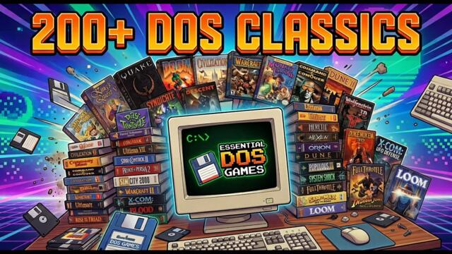 Every Essential DOS Game Ever (Year-by-Year Mega Compilation)