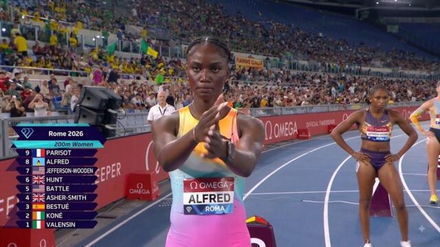 OMG! Fastest 200m showdown julien Alfred destroyed usa mellissa Jefferson for the win 2026