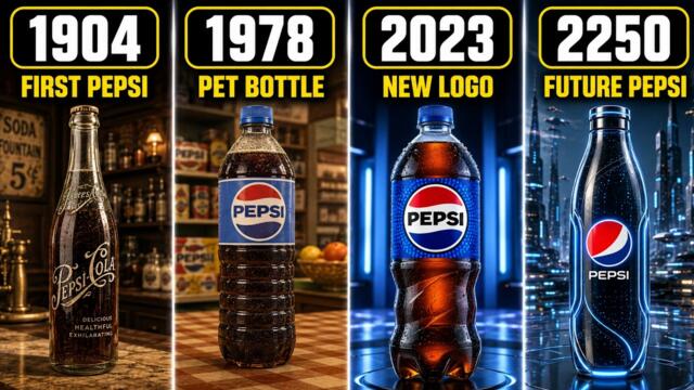 Evolution of Pepsi Bottles | 1898 to 2250