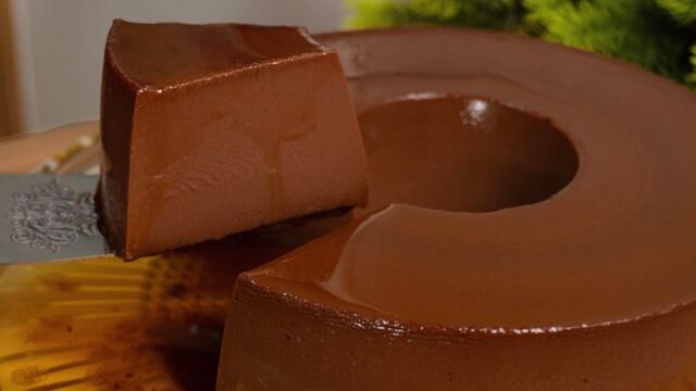 COM APENAS 3 INGREDIENTES E SEM OVOS, EU FIZ O MELHOR PUDIM DE CHOCOLATE DO MUNDO