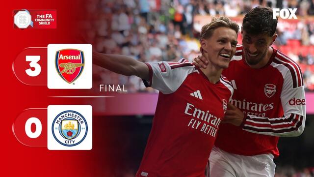 ARSENAL 3-0 MANCHESTER CITY | COMMUNITY SHIELD | RESUMEN