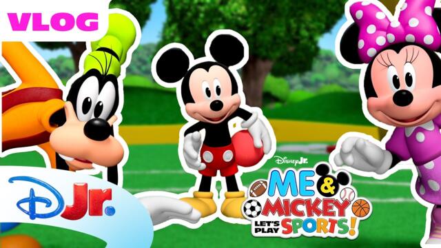 Mickey, Minnie, and Goofy Play Throw and Roll with You 🏐✨ | Me & Mickey | Disney Jr.