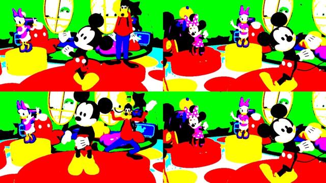Clubhouse Indoor Hotdog Dance 4 Screen!! | Mickey Mouse Clubhouse | Feat. Gamavision Csupo Effects