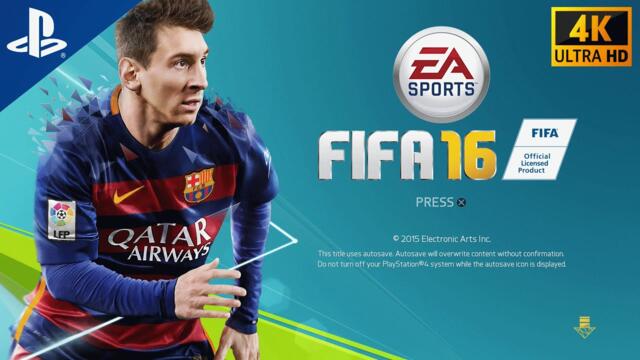 FIFA 16 (Spain vs. England) - PS4 [4K Ultra HD] Gameplay