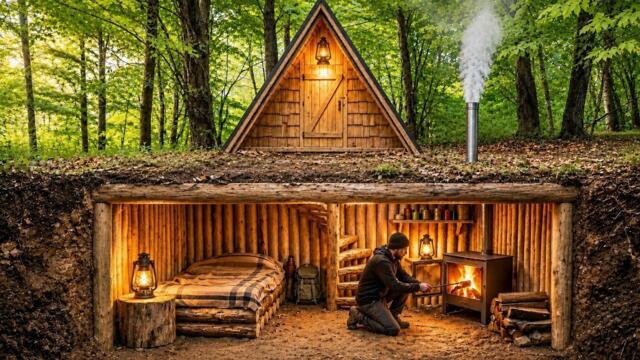 Ultimate Bushcraft Shelter of the Season | Full Build