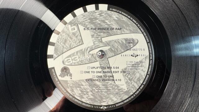 B.G. The Prince Of Rap – Stomp (One To One Radio Edit) - JAM! – JAM 662775 8 (1996)