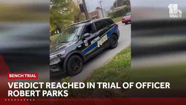 Verdict reached in trial of officer Robert Parks.