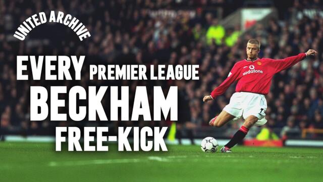 EVERY David Beckham Premier League Free-Kick! ☄️