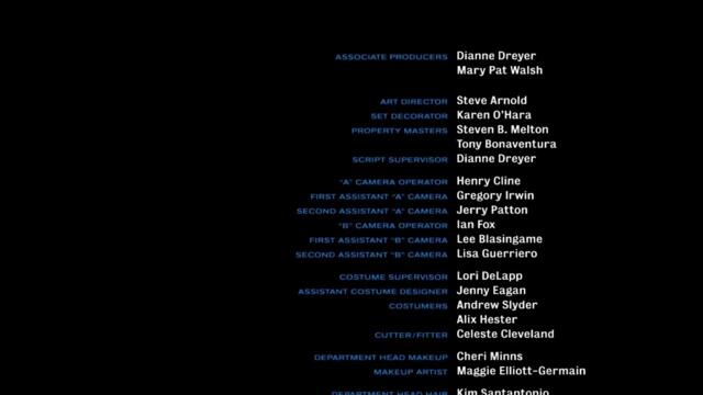 Bewitched (2005) end credits