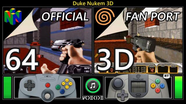 Duke Nukem 3D (Nintendo 64 vs Dreamcast) Real Hardware Comparison