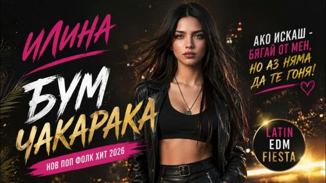 Илина - Бум Чакарака | Нов БГ Поп Фолк Хит 2026 | Latin EDM Fiesta