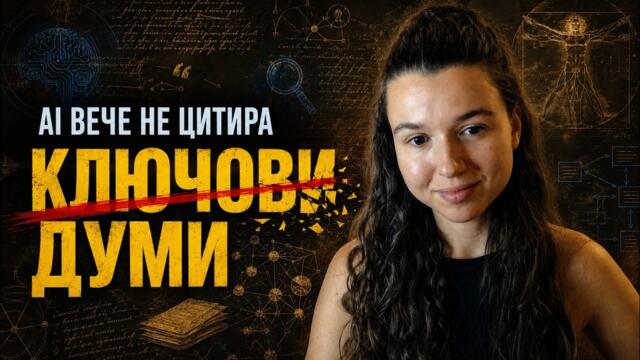 Google и ChatGPT вече не гледат ключови думи. Цитират това.