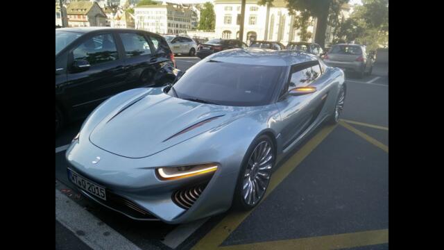 Колата на солена вода Nanoflowcell Quant E on the street - революция при автомобилите!