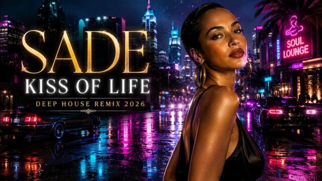 Sade – Kiss of Life (Deep House Remix) Neon City Lights | Midnight Drive & Lounge Vibes