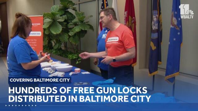 Hundreds of free gun locks distributed in Baltimore City