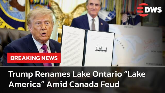 WATCH NOW: President Donald Trump Renames Lake Ontario “Lake America” Amid Canada Feud | AC15