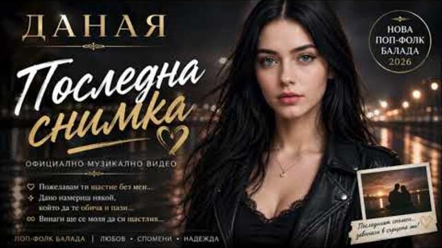 🎵 Даная - Последна снимка | Нова българска поп-фолк балада 2026