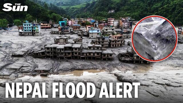 Nepal issues fresh flood warning as rising water levels could trigger second catastrophic wave