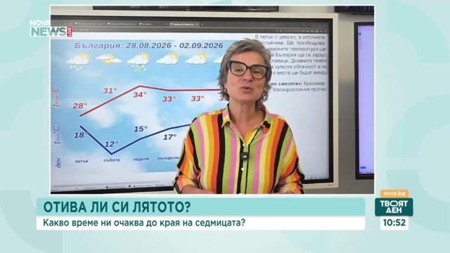 Утре ни очаква разхлаждане | 27 авг. 2026