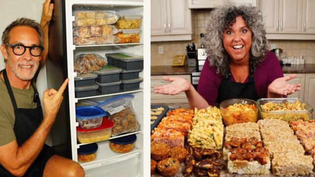 How We Meal Prep MONTHS of Healthy Food in One Weekend