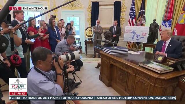 ПОЛНАЯ ВЕРСИЯ: Президент Трамп подписывает указ о переименовании озера Онтарио в озеро Америка — ...