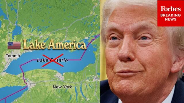 BREAKING: President Trump Posts Map With 'Lake America' Instead Of Lake Ontario As Trade War Ignites