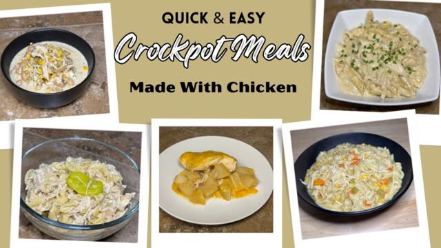 5 Delicious Crockpot Chicken Meals for Busy Nights!