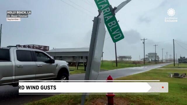 Tropical Storm Edouard wind gusts strike Louisiana shores