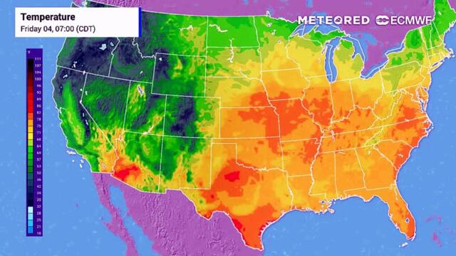 Sizzling temperatures in the central and southeastern U.S. this weekend.