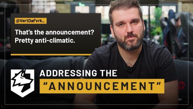 Addressing the "Announcement"