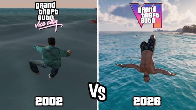 GTA 6 vs GTA Vice City: 24 Years of Evolution (Physics & Details)