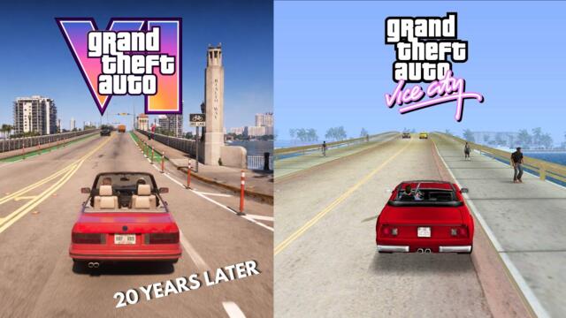 GTA 6 Vs GTA Vice City - Details & Graphics Comparison
