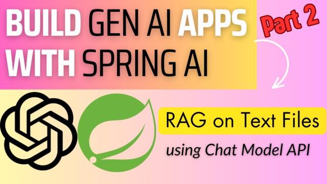 Spring AI : RAG on Text Files [ Part 2]?