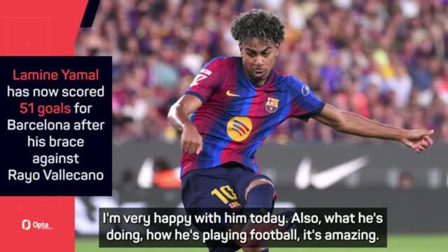 Lamine Yamal on an 'unbelievable level' - Flick