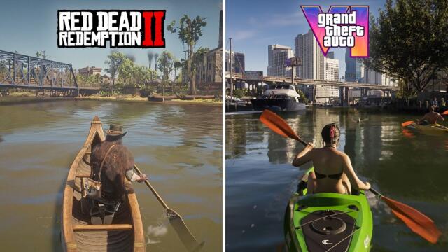 GTA 6 vs RDR2 - Physics, Mechanics & Graphics Comparison