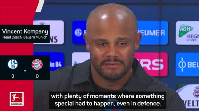 Kompany labels Bayern's goalless draw at Schalke as 'great game'