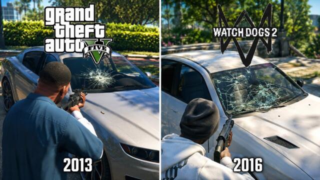 GTA V vs Watch Dogs 2 | Ultimate PHYSICS Comparison (4K)