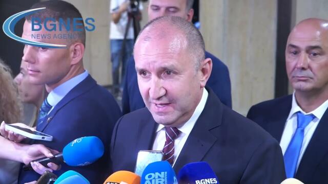 Румен Радев: Българите искат мир, закон и перспектива, нямаме време за експерименти