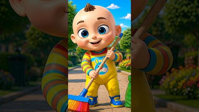 TooToo Boy Cleans The Park Shorts 1 | Nursery Rhymes & Learning Songs #youtubeshorts #animation