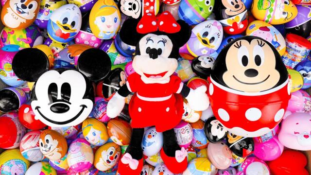 ASMR DISNEY Mickey SQUISHY Mystery Toys UNBOXING | Mickey Mouse Clubhouse GIANT EGG SURPRISE OPENING