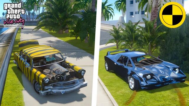 GTA Vice City Nextgen Edition Realistic Crash Testing | Ep. 1