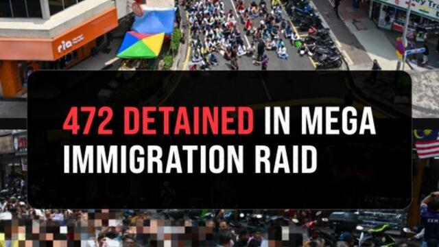 472 foreign nationals detained in Lebuh Pudu operation